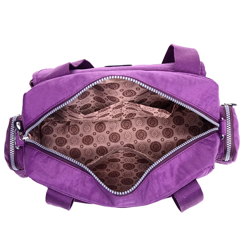 

Jin qiao er Large-Volume Nylon Crossbody Bag Light Strong Waterproof Handbag