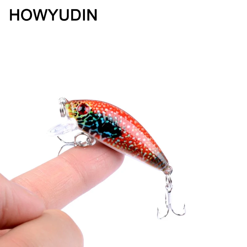 

1Pcs Small Minnow Fishing Lure Colorful Painting Isca Artificial Hard Wobbler Leurre Peche Fishing Lures Plastic Pesca 5cm 4g
