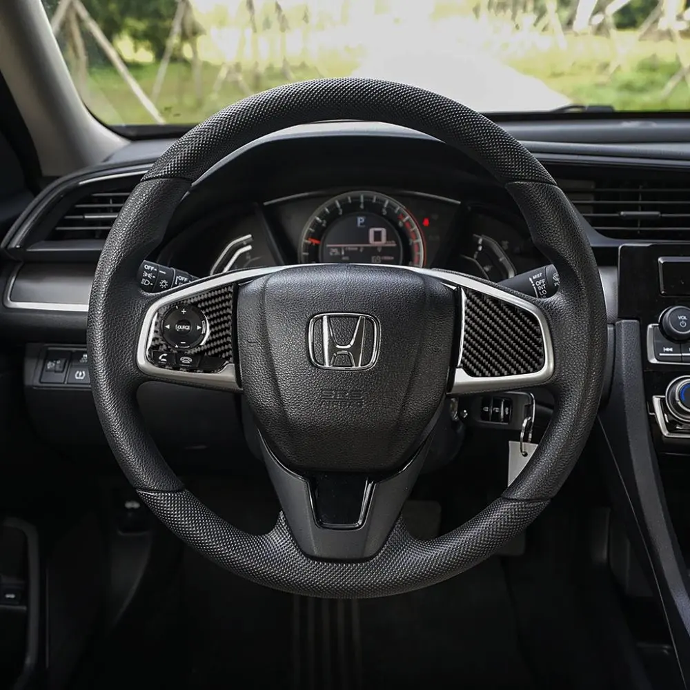 Для honda civic 10th generation lsrtw2017 автомобильный Стайлинг из углеродного волокна рулевое колесо