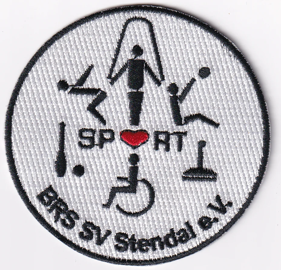 

Embroidery badge patch personalized customization display :sports badge