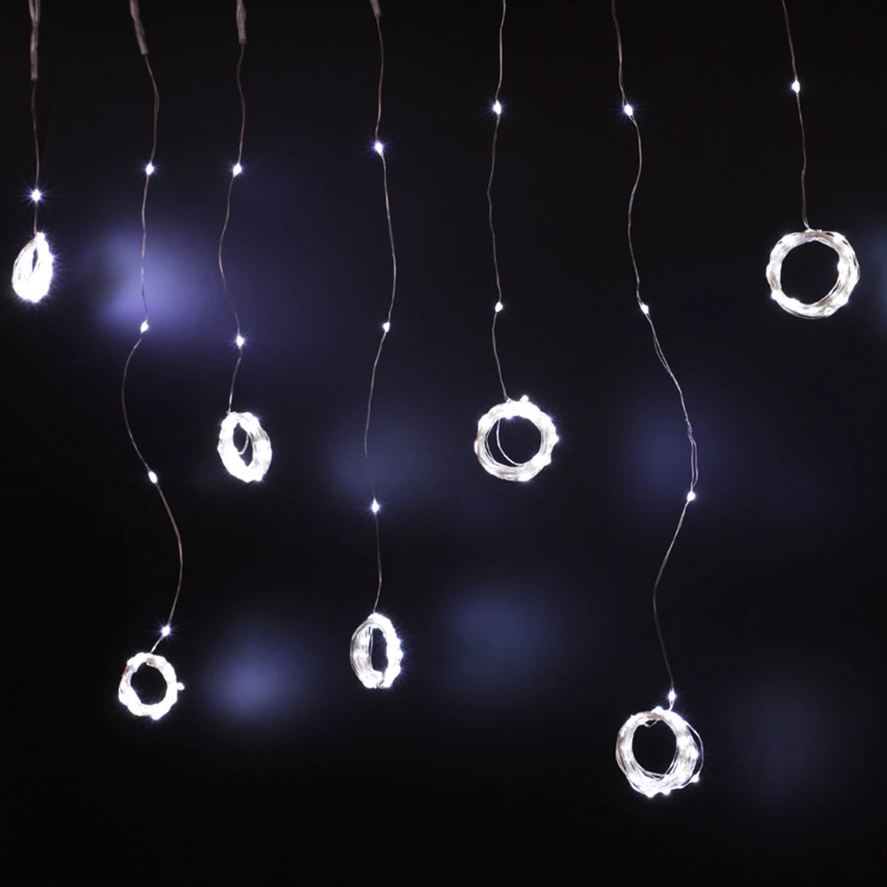 Fairy String Curtain Landscape Lamp Yard Garden Fairy String Light Durable 300LED LED Lights Festival Fairy Light Parties