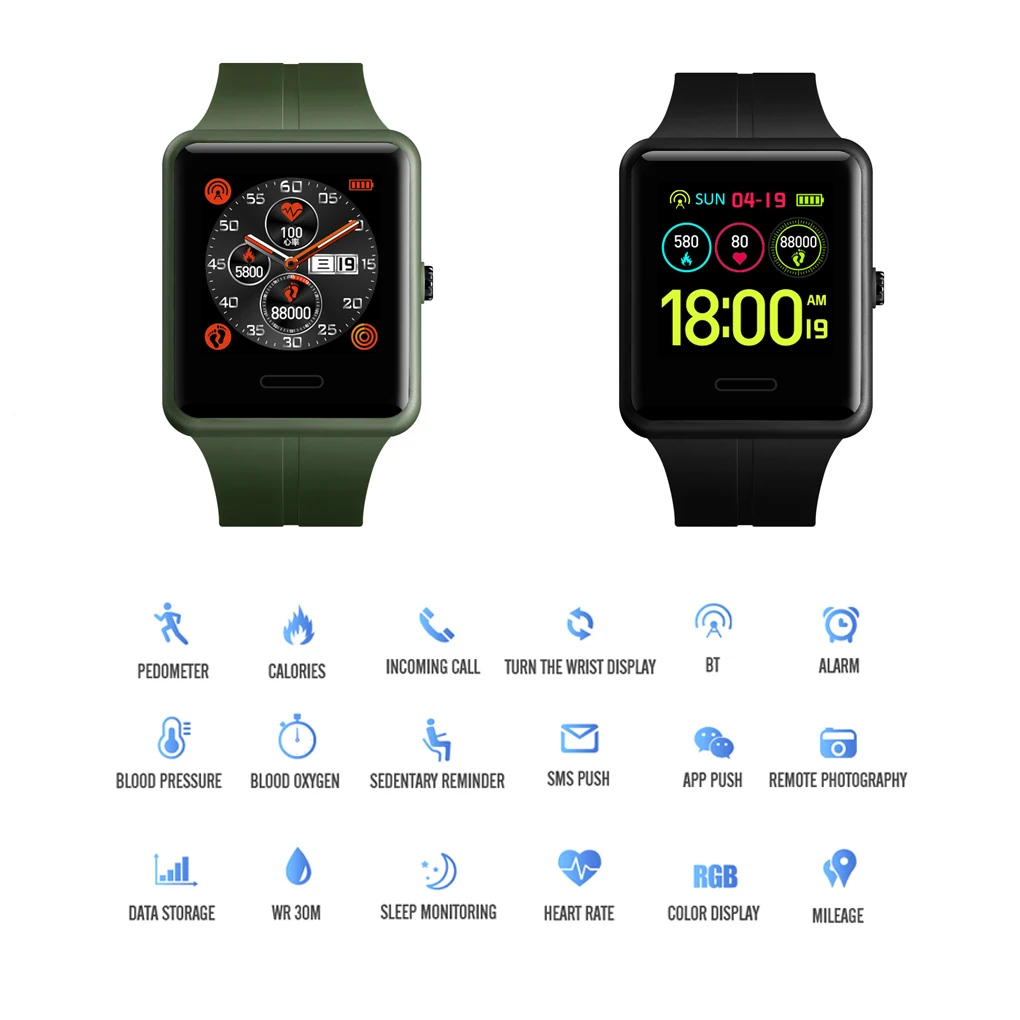 1525 уличные Смарт-часы Bluetooth Многофункциональный для фитнеса Smartwatch жизни водонепроницаемый монитор сердечного ритма спортивные цифровые часы для мужчин