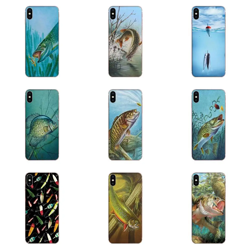 TPU Capa Coque For Galaxy Note 10 A10E A10S A20S A30S A40S A50S A6S A70S A730 A8S M30S S2 S3 Plus Pike Fish Art Fishing Lure | Мобильные