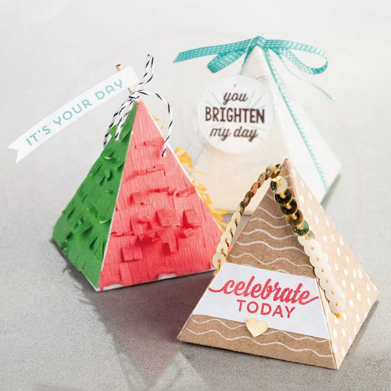 Новая 3D треугольная Подарочная коробка металлическая Форма для резки и