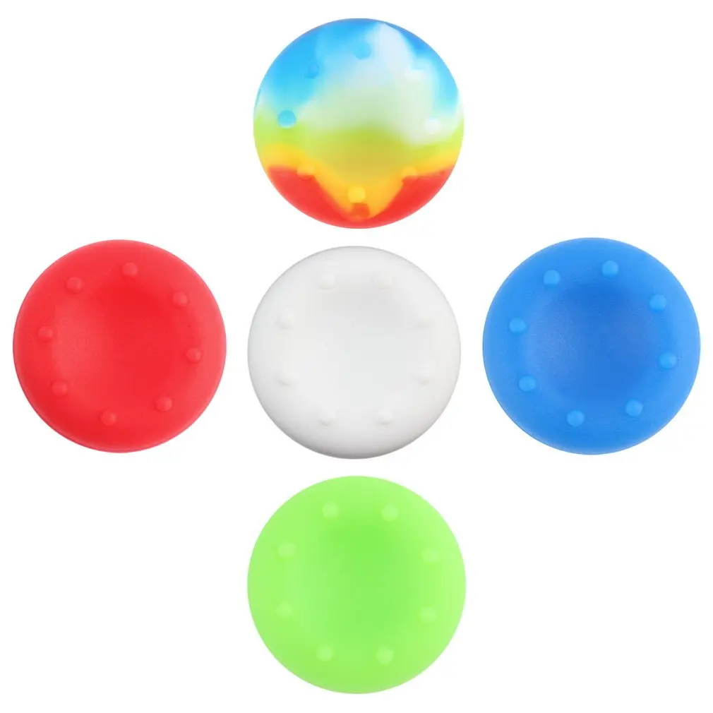10pcs Rubber Silicone Cap Thumbstick Cover Case Skin Joystick Grip Grips For PlayStation 4 For PS4