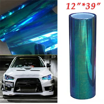 

12*39inch Chameleon Colorful Car Headlight Taillight Vinyl Tint Lamp Film Wrap Brand New And High Quality