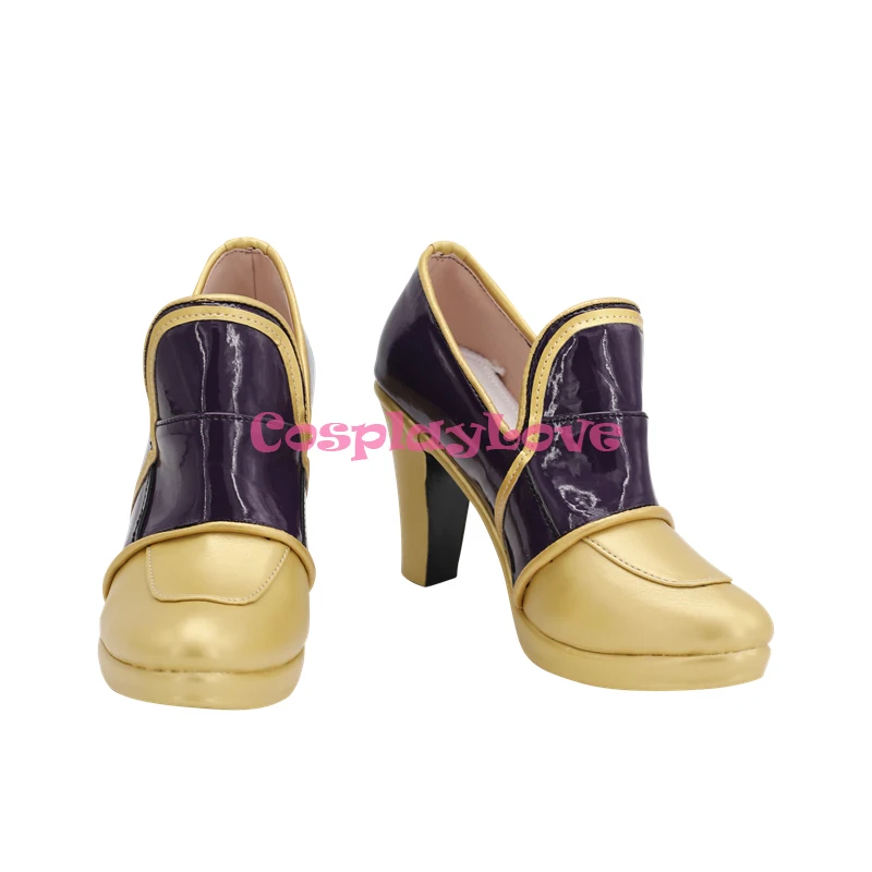 

Disney Twisted Wonderland Riddle Rosehearts Trey Clover Deuce Spade Epel Felmier Floyd Leech Cater Diamond Purple Cosplay Shoes
