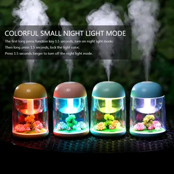 

Micro Landscape Air Humidifier With Changing LED Light for Baby Home Office Creative Gift Essential Oil Aroma Diffuser 180ml