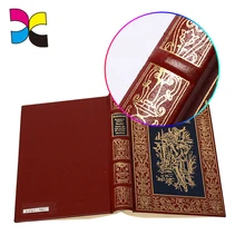 

Custom roung spine luxury hard cover novel book printing with foil stamping