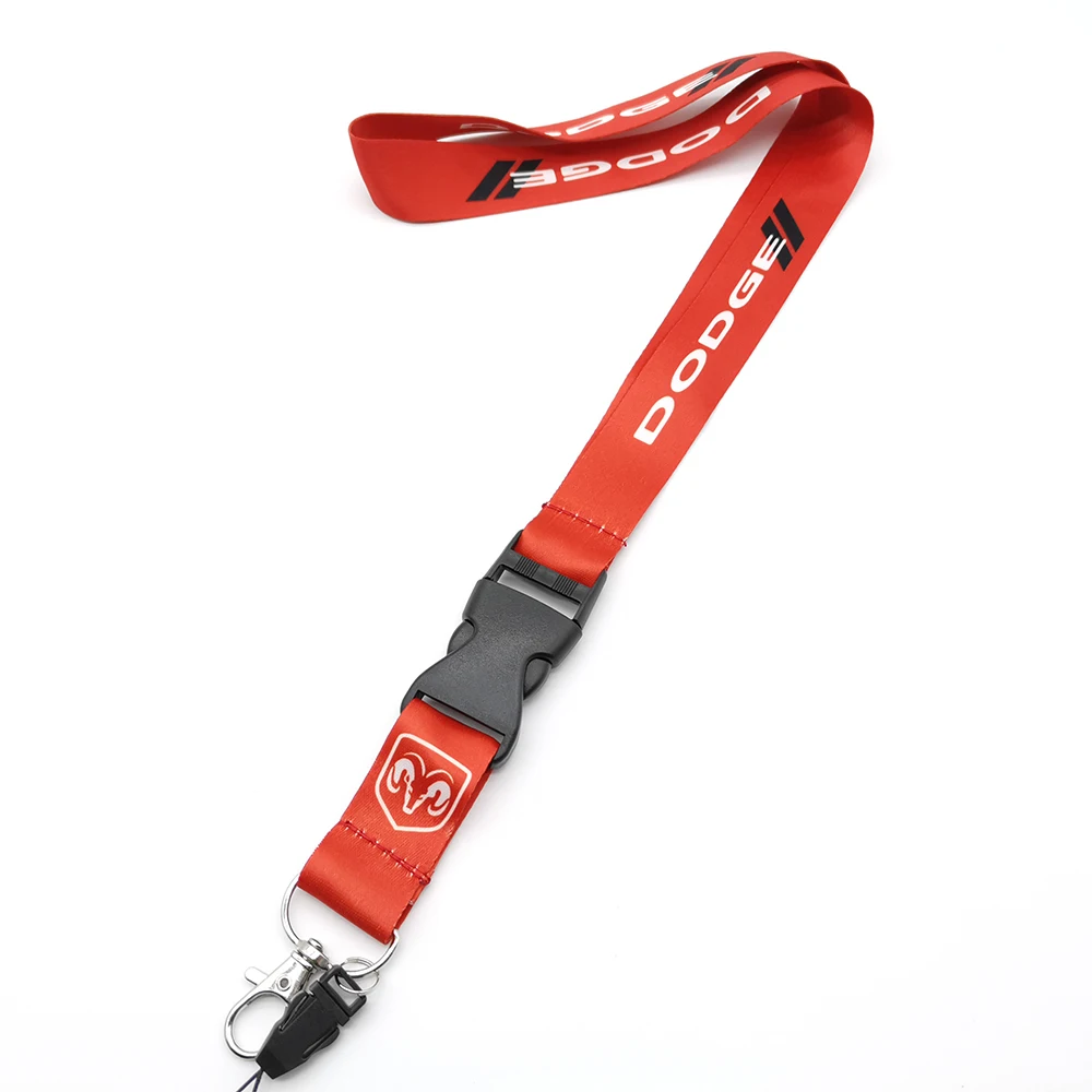 Car Lanyard Key Chain Carbon Look Embroidery Logo Seat Belt Cover Shoulder Pads 2PCS for Ferrari Red 