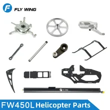 Fw450l rc helicóptero peças de reposição engrenagem principal rotor habitação braço controle conjunto eixo principal feathering eixo