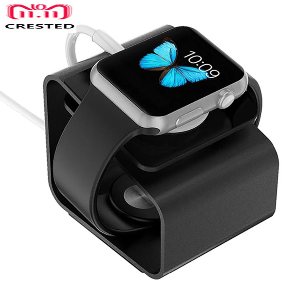 

Watch Accessories For Apple Watch 4 3 5 band 42mm/38mm/44MM/40MM Portable iWatch 5 4 3 Charger Station Aluminum Alloy Mount