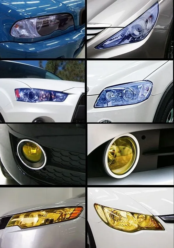30cmX60cm Car Styling Fog Light Lamp HeadLight Taillight Film Sticker Decal YG 