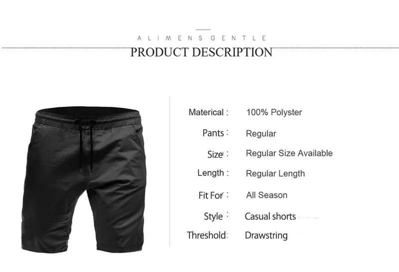UNPADUPE Mens Solid shorts Summer Casual Drawstring Breathable Straight Cargo Shorts High Quality Male Elastic waist short Homme