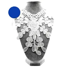 Вышивка шеи воротник diy поддельные съемные воротники водорастворимые Женская бутоньерка трехмерные кружевные аксессуары