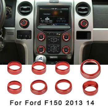 

AC Radio Switch Release Mirror 4WD Control Knob Ring Trim For Ford F150 2013-2014 Brand New And High Quality Car Accessories