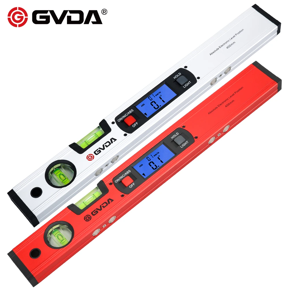 0~230° Digital Angle Finder Inclinometer Protractor LCD Spirit Level Gauge Ruler
