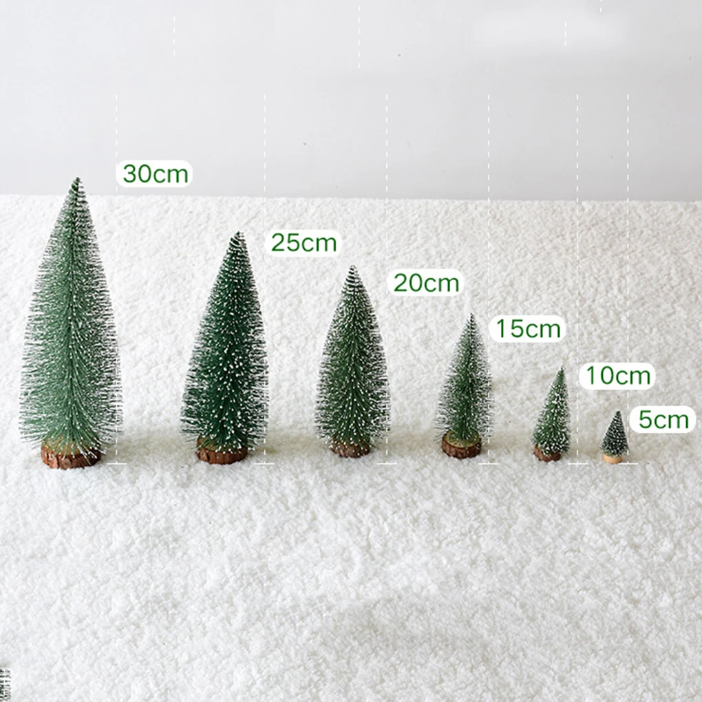 Новые искусственные настольные мини сосновые рождественские украшения для деревьев фестиваль пластиковые миниатюрные деревья