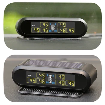

Hot T650-Wireless Solar Power TPMS Tire Pressure Monitoring System RV Truck with 6 External Sensors Display Pressure and Tempera