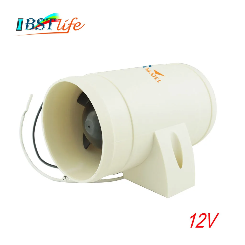 

12V In-Line Air Blower Boat Bilge Engine Galley Marine Cabin Ventilation Fan Corrosion Resistant ABS Marine Boat Parts