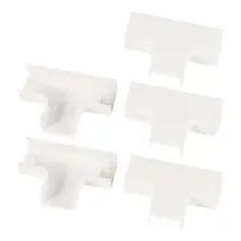 5 шт. ПВХ Соединительный кабель Raceway разъем Плоский Тройник в форме 3 способа 24x14 мм