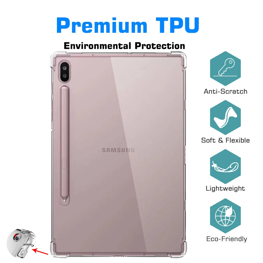 Чехол для планшета Samsung Galaxy Tab S7 11 &quotT870 2020 мягкий чехол S 7 SM T870 T875 силиконовый