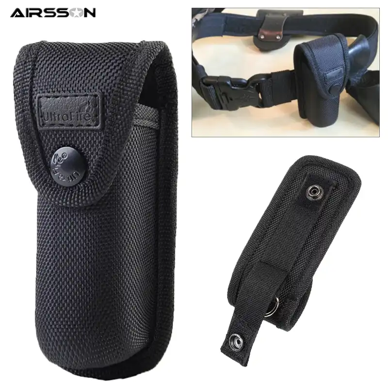 Tactical Flashlight Holster Molle Pouch Outdoor Hunting Hiking Portable Electronic Torch Holster