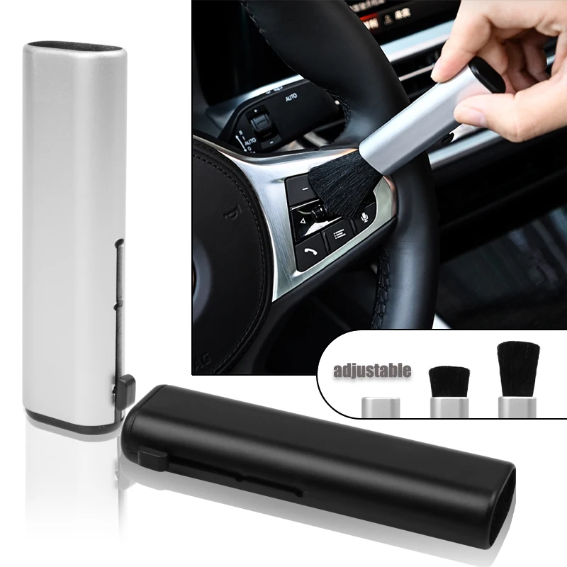 1 adet araba iç geri çekilebilir temizleme fırçası yumuşak yün toz fırça aksesuarları Mercedes Benz AMG GLC GLE CLA GLA w205 W211 1 adet araba iç geri çekilebilir temizleme fırçası yumuşak yün toz fırça aksesuarları Mercedes Benz AMG GLC GLE CLA GLA w205 W211