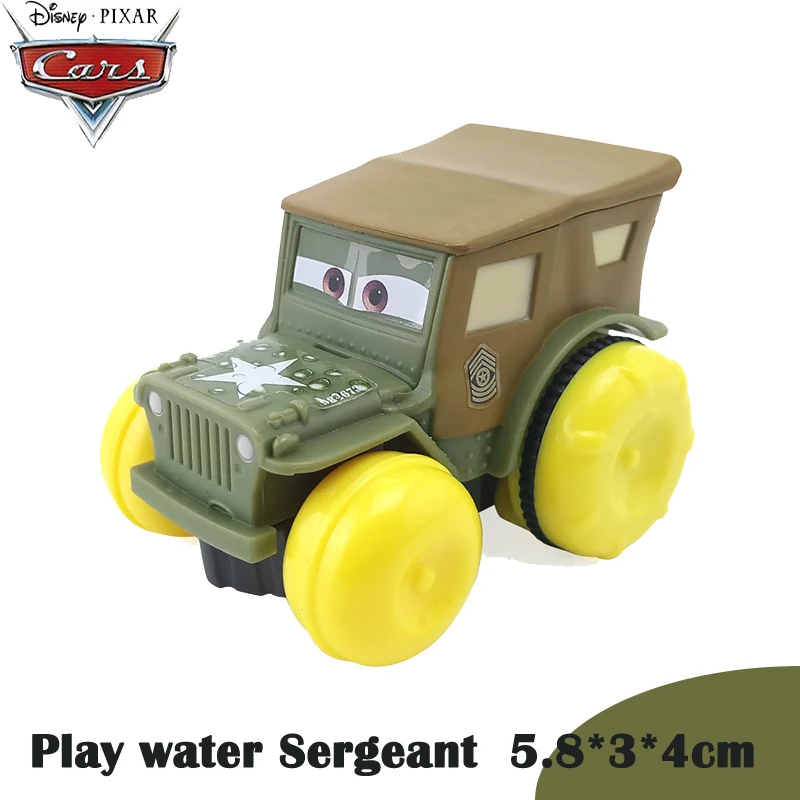 Disney Pixar Cars Sarge Американский WW2 джип военные транспортные средства ambods Merchant Miles литая под давлением игрушка модель игрушки для детей