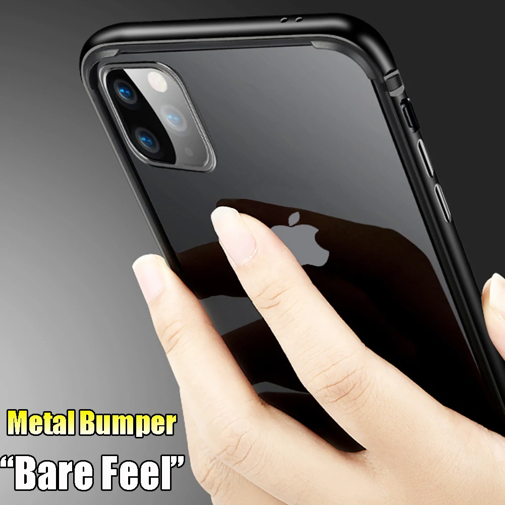 6D Зеленый Алюминий металлическое покрытие Подушка бампер чехол для iPhone 11 Pro Max роскошный смешанный с алюминием металлический прочный силиконовый