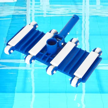 

Replaceable Pond Wheeled Flexible Sewage Suction With Brush Cleaner Vacuum Head Durable For Swimming Pool Powerful Professional