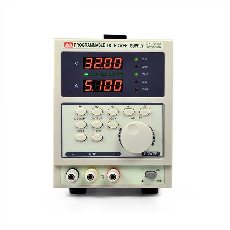 MCH-3205D 4-разрядный дисплей программируемый Линейный источник питания постоянного тока 32V 5A Регулируемый источник питания постоянного тока для ремонта