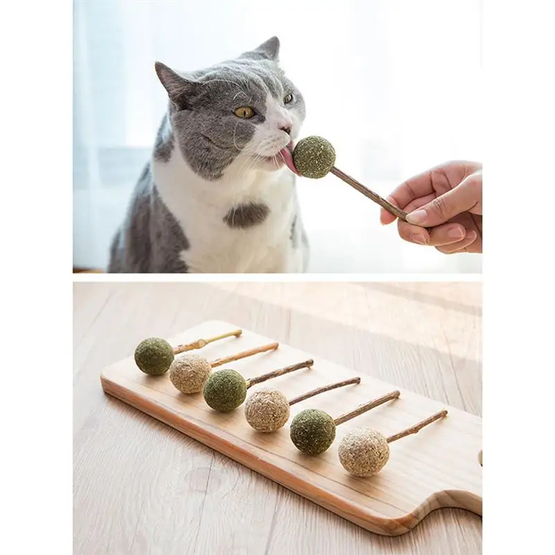 

Cat Catnip Toy Funny Natural Teeth Cleaning Toy Silvervine Stick Pet Kitten Chew Toy herbe a chat Teeth Grinding Catnip Toys