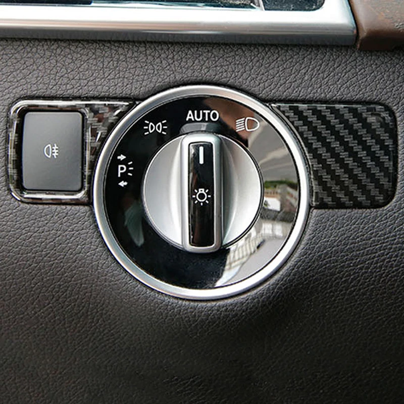 Для Mercedes Benz GLE ML GL GLS авто переключатель фар панель рамка отделка наклейка крышка хром аксессуары для интерьера