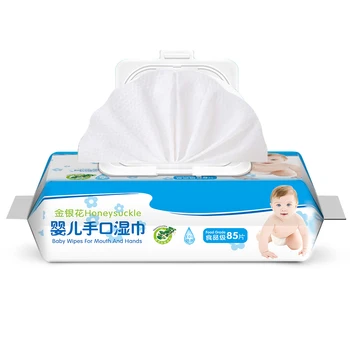 

85 Wipes/Pack Non-woven Fabric Baby Wipes Alcohol Free Wet Wipes fragrance-free no fluorescent agent no pigment no propanediol