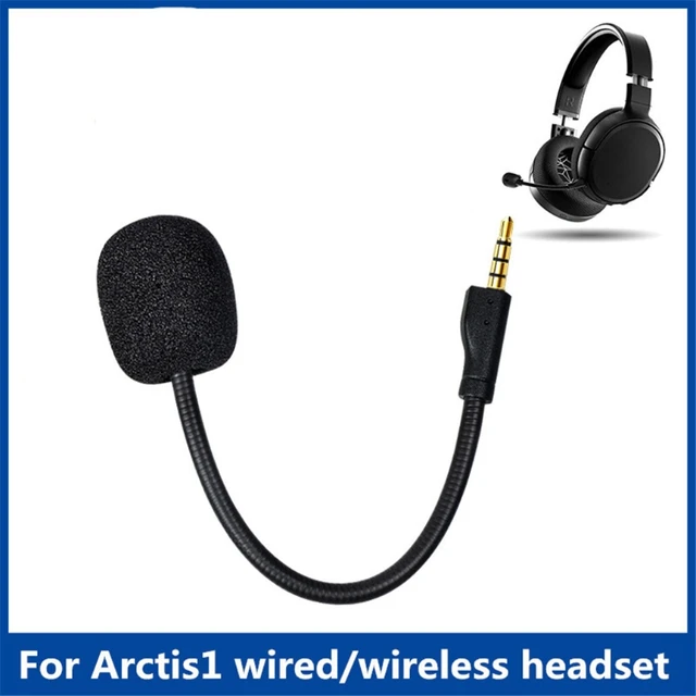 교체용 게임 마이크 분리형 마이크 붐, Steelseries Arctis 1 1.0 원 유선 무선 헤드폰, 게임용 헤드