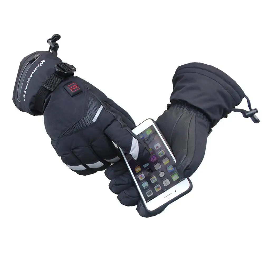  Ski Gloves Temperature 5 Speed Adjustment USB Hand Warmer Charging Heating Finger Heating Warm Safe