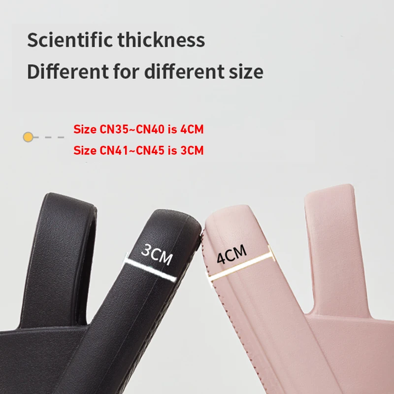 Women Sandals Summer Platform Shoes Beach Outside EVA Slides Slippers Men Soft Thick Sole Non-slip Indoor Plus Size 42 43