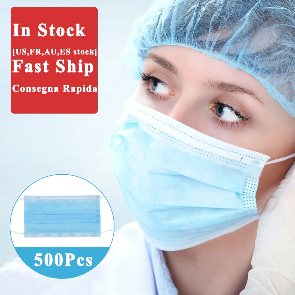 

IN STOCK Anti-Dust Dustproof Disposable Earloop Face Mouth Masks Facial Protective Cover Masks Face Masks Mouth Filter Mask