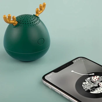 

2021 New Year Gift Christmas Present Elk Bluetooth Speaker Portable Wireless Column Music Center Bass for Phone Outdoors Home