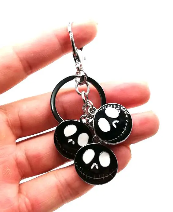 

1 pcs Nightmare Before Christmas Jack Key Chain Cartoon Keychain Key Ring gift