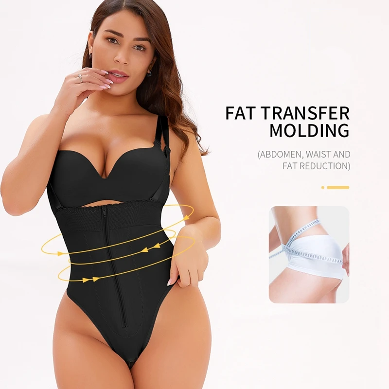 Women Seamless Shapewear Waist Trainer thong bodysuit Backless Body Shaper  Tummy Control Slimming Underwear Modeling Strap Faja