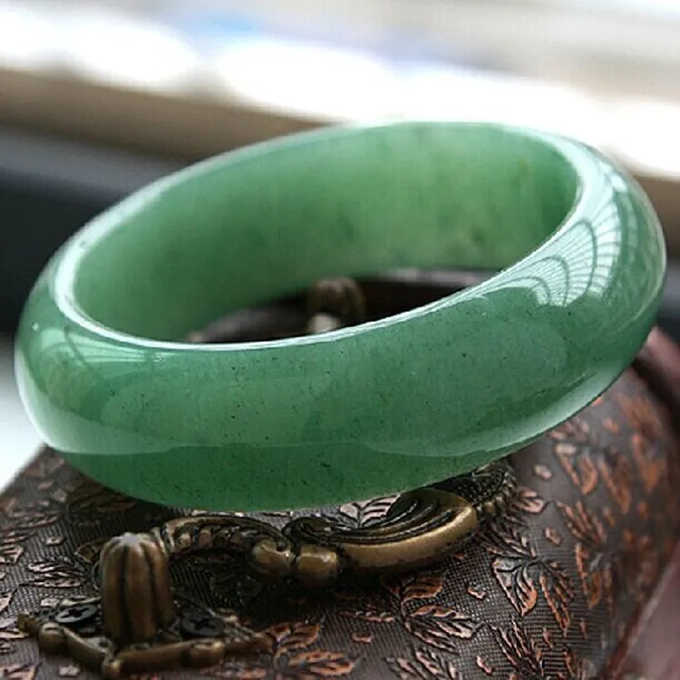 

free shipping Certified Natural Beautiful Green dongling jade Bangle Bracelet Handmade 58-62mm