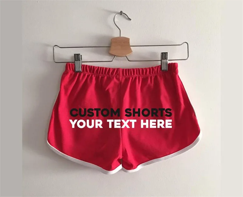 Custom Text Shorts, Personalized Sports Shorts, Wedding Bridesmaid Team Gift, Roller Derby or the gym or group gifts