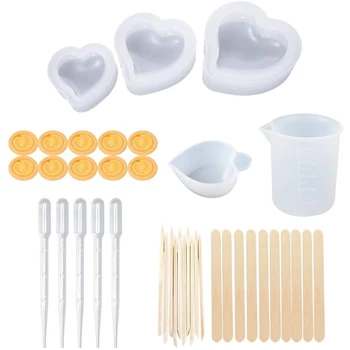 

Silicone Resin Mold Jewelry DIY Mold for Craft Gem Hollow Mold Pyramid Casting Mold Coaster Pendant Crystal Mold