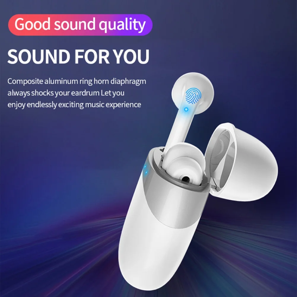 M19 TWS Wireless Bluetooth V5 0 Earphones Stereo Bass Touch Operation Earbuds