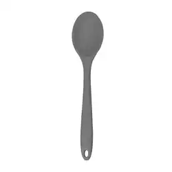 Premium Silicone Soup and Mixing Spoon - Versatile Kitchenware Tool (Dark Grey)