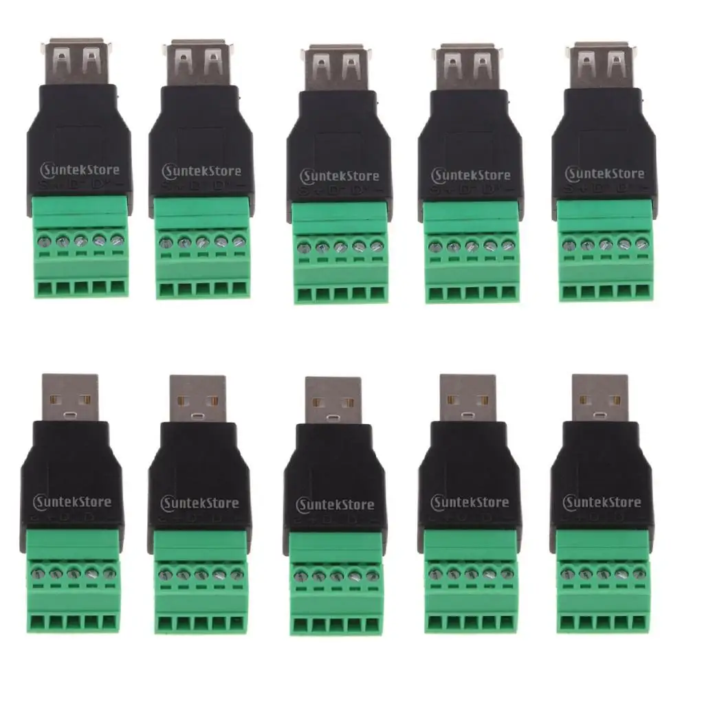 10 шт./упаковка USB Type A папа/мама|USB-хабы| |
