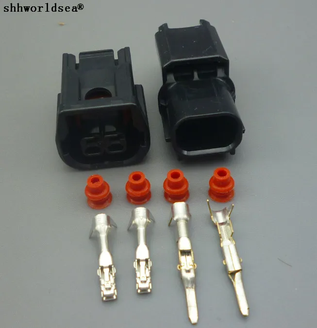 

shhworldsea 2 Pin 6181-6851 6189-7408 LED Light Conenctor Fog Lamp Cable Female Male Waterproof Plug For Honda