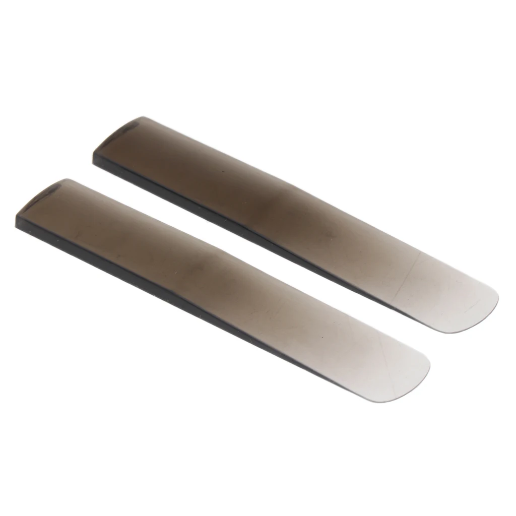 2 Pieces Tenor Saxophone Resin Reeds, B Flat, Durable and Long Lasting, Bright Tone